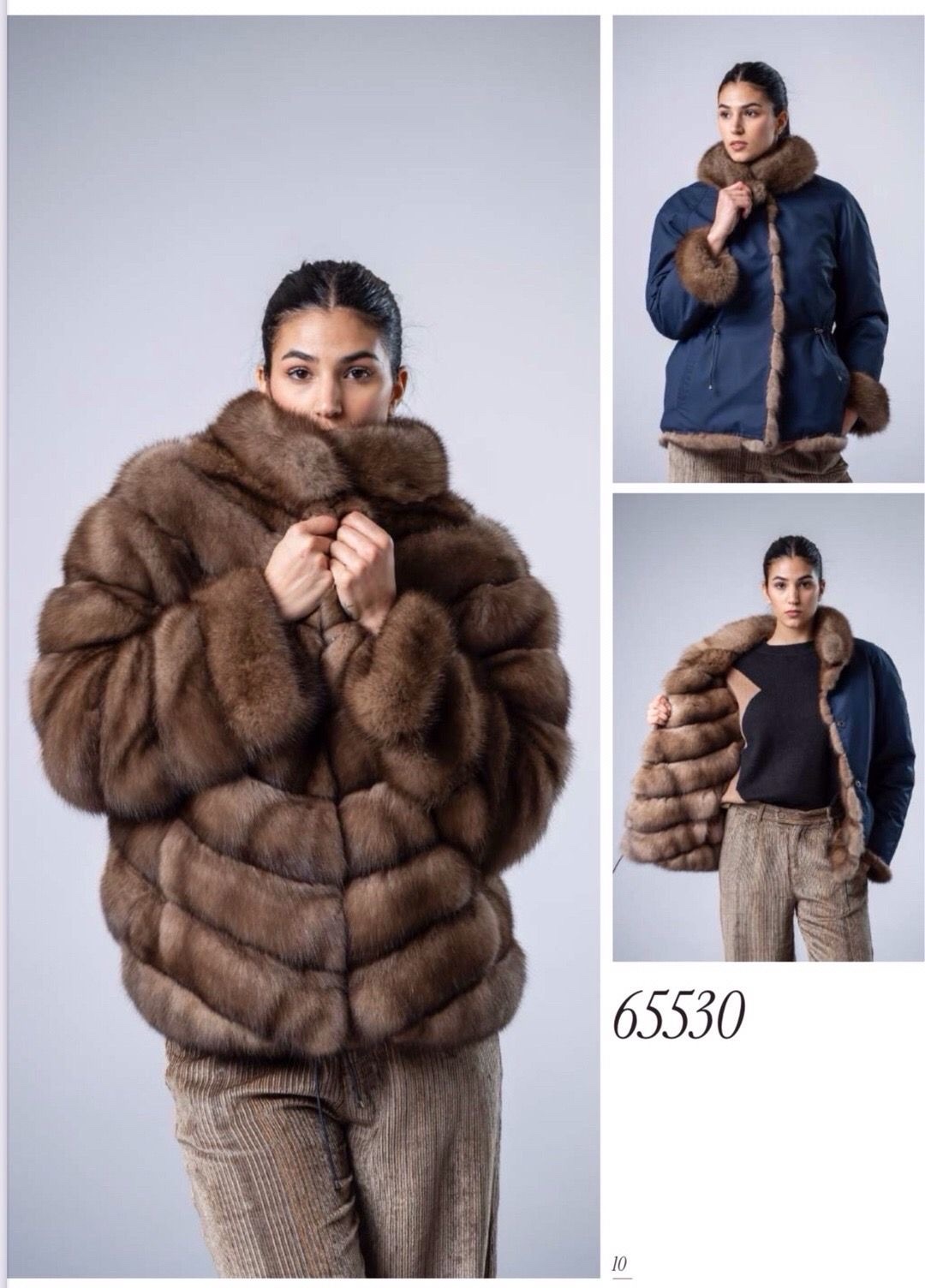 Brown and navy jacket